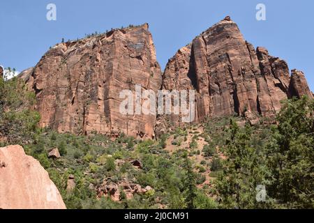 09-02 Zion National Park (Lower Emerald Pool Hike) (18).JPG Foto Stock