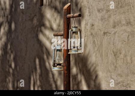 Nizwa. Forte di Nizwa. Sultanato di Oman. Foto Stock