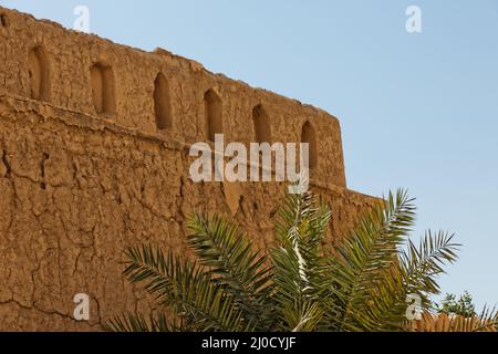 Nizwa. Forte di Nizwa. Sultanato di Oman. Foto Stock