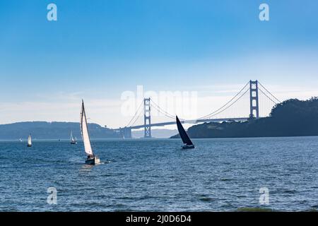 Il Golden Gate Bridge di San Francisco. Foto Stock