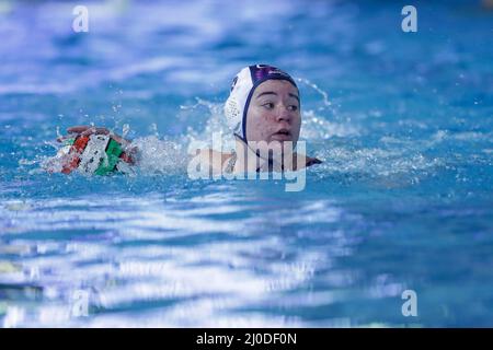 Roma, Italia. 18th Mar 2022. Mariam Marchetti (CSS Verona) durante il CSS Verona vs Bogliasco 1951, partita di waterpolo Italiana Donna Coppa Italia a Roma, Italia, Marzo 18 2022 Credit: Independent Photo Agency/Alamy Live News Foto Stock