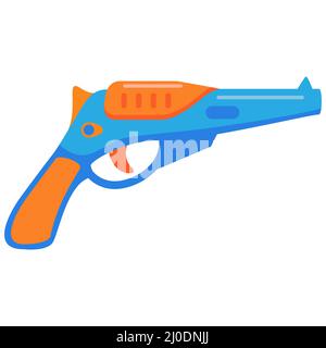 Arma futuristica.arma mitragliatrice Cartoon. Illustrazione Vettoriale