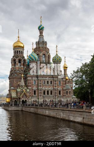 Chiesa del Salvatore sul sangue di San Pietroburgo. Foto Stock
