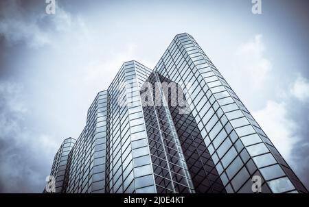 Torreggiante Skyscraper del centro Foto Stock