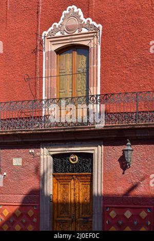 Vecchio centro storico di San Miguel de Allende, Messico Foto Stock