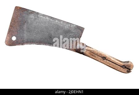 Clievitatore di carne isolato o Hatchet Foto Stock