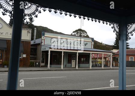 REEFTON, NUOVA ZELANDA, 6 SETTEMBRE 2021: Un edificio storico a Broadway in Reefton, Nuova Zelanda, 6 settembre 2021 Foto Stock