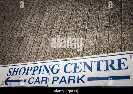 Città interna britannica desolante Foto Stock