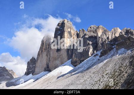 Tre Cime di Lavaredo Foto Stock