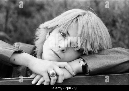 Punk attrice e cantante Toyah Willcox in Covent Garden di Londra, 22 agosto 1979. Foto Stock