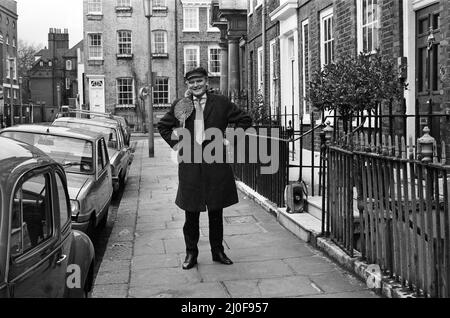 Tom Iremanger, candidato parlamentare del Partito democratico indipendente conservatore per le elezioni politiche di Ilford Nord. 1st marzo 1978. Foto Stock