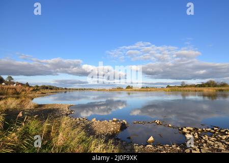 Il fiume Oder vicino lebus Foto Stock