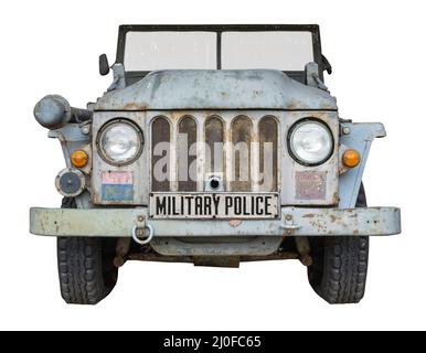 Vintage Military Police Vehicle Foto Stock