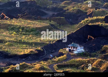 Splendida vista sulla valle del pinggan Foto Stock