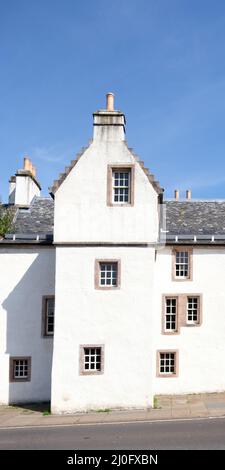 Finestre tradizionali, High Street. Rothesay Isola di Bute, 2021 Foto Stock