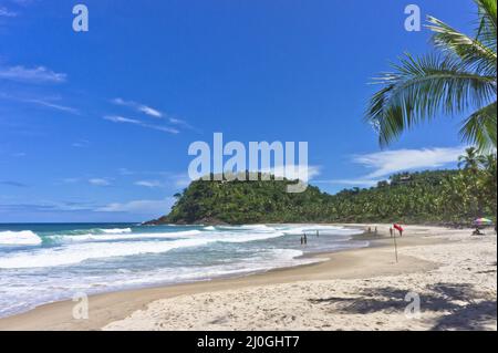 Itacare, Tropical Beach view, Bahia, Brasile, Sud America Foto Stock