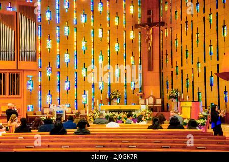 Annunciazione della Beata Vergine Maria Chiesa Cattolica, Toronto, Canada Foto Stock