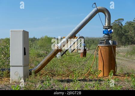 Pompe per abbassare le acque sotterranee Foto Stock