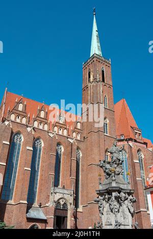 Collegiata della Santa Croce e San Bartolomeo a Breslau (Breslau) Foto Stock