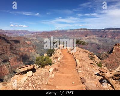 Splendida vista sul Grand Canyon di Ooh Aah Point in Arizona Foto Stock