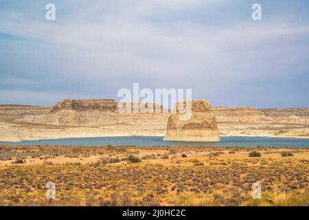 Lago Powell nella Glen Canyon National Recreation Area, Arizona Foto Stock