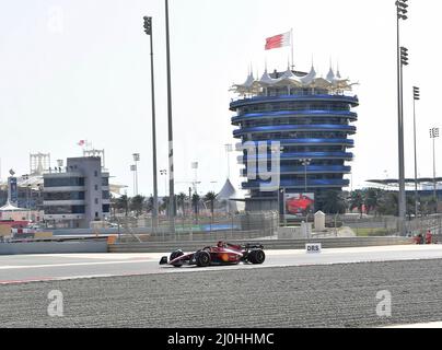 Sakhir, Bahrein. 19th Mar 2022. 19 marzo 2022, Bahrain International Circuit, Sakhir, Formula 1 nel Bahrain 2022, nella foto Charles Leclerc (MCO), Scuderia Ferrari Credit: dpa/Alamy Live News Foto Stock