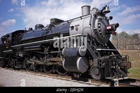 Southern Railway 4501 è una locomotiva a vapore di tipo 'Mikado' conservata in classe MS 2-8-2, costruita nell'ottobre 1911 dalla Baldwin Locomotiva Works a Filadelfia. Foto Stock