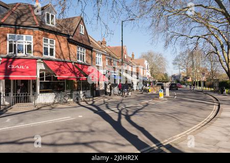 Gail's Cafe on Church Road, Barnes, Londra, SW13, Inghilterra, REGNO UNITO Foto Stock