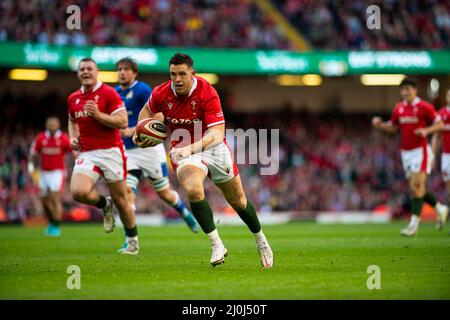 Galles / Italia Guinness Six Nations Cardiff, UK.19th Mar, 2022. Partita del Guinness Six Nations Championship 2022, Galles contro Italia al Principato di Cardiff Foto Stock