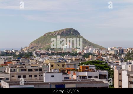 Pietra Pontal nel quartiere di Recreio dos Bandeirantes a Rio de Janeiro, Brasile. Foto Stock