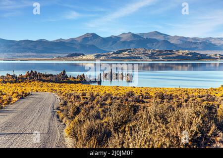 Mono Lake è un lago salato in California Foto Stock