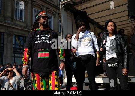 mobilizzazione fairble contre le racisme Foto Stock