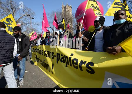 mobilizzazione fairble contre le racisme Foto Stock