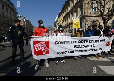 mobilizzazione fairble contre le racisme Foto Stock