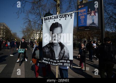 mobilizzazione fairble contre le racisme Foto Stock