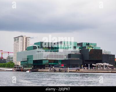 Copenaghen, Danimarca - Luglio 2021: Il Danish Architecture Centre è il centro nazionale danese per lo sviluppo e la diffusione delle conoscenze su Arch Foto Stock