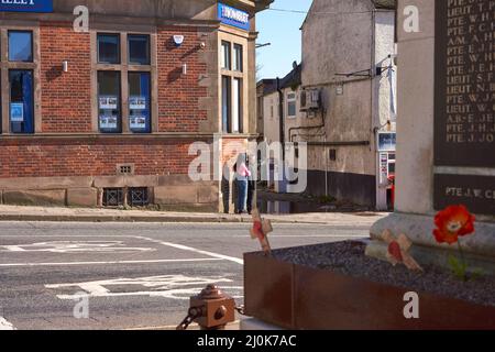 Svincolo principale di Alfreton, Derbyshire, Regno Unito Foto Stock