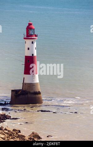 TESTA DI BEACHY, SUSSEX, UK - MAGGIO 11 : il faro di Beachy Head in Sussex il 11 Maggio 2011 Foto Stock