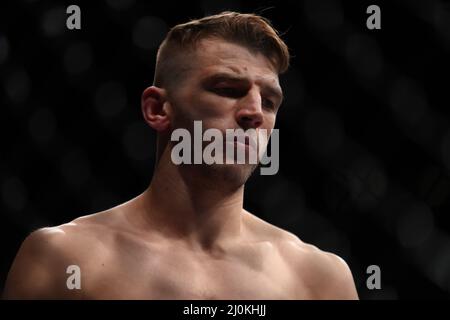 LONDRA, REGNO UNITO. MAR 19th Dan Hooker è stato raffigurato prima del suo evento principale con Arnold Allen durante la UFC Fight Night 204 alla O2 Arena di Greenwich sabato 19th marzo 2022. (Credit: Kieran Riley | MI News) Credit: MI News & Sport /Alamy Live News Foto Stock