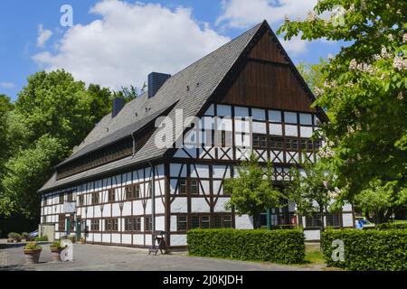 Court Hueck presso il giardino termale di Bad Sassendorf, Renania settentrionale-Vestfalia, Germania, Foto Stock