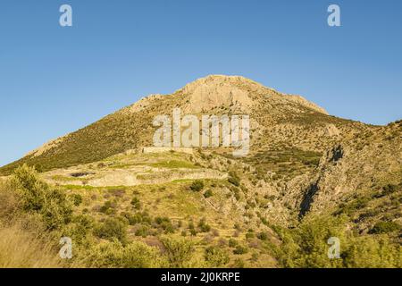 Forte di Micenas, Peloponneso, Grecia Foto Stock