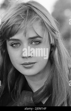 Lysette Anthony, attrice britannica, di 17 anni, ottobre 1980. Foto Stock