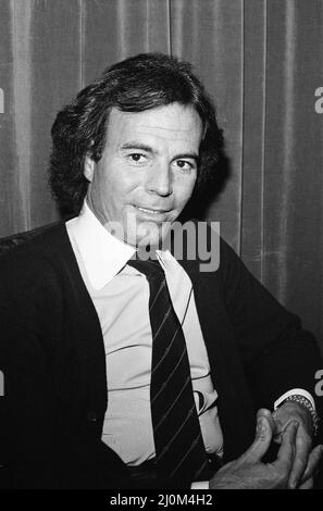 Cantante Julio Iglesias. Ottobre 1982. Foto Stock