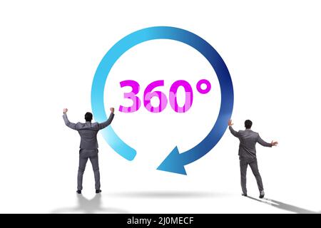 vista del cliente a 360 gradi per scopi di marketing Foto Stock