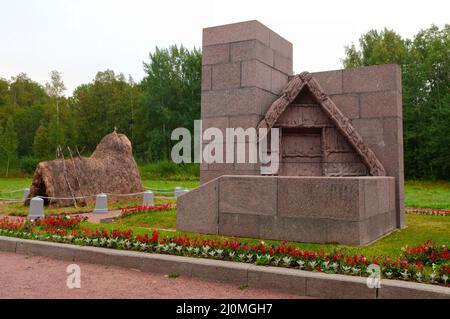 SESTRORETSK, RUSSIA - 01 AGOSTO 2021: Memorial 'halash' (in razliv), punto Lenin. Sestroretsk, Russia Foto Stock