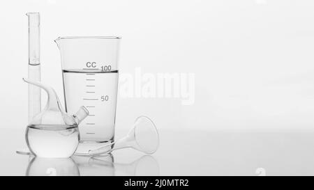 Laboratorio di composizione chimica con spazio di copia Foto Stock