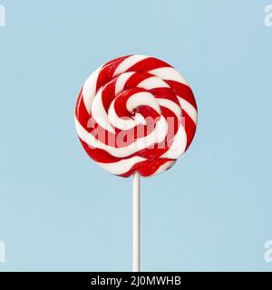 Vista ravvicinata, deliziosa lecca lecca lecca lollipop colorata Foto Stock