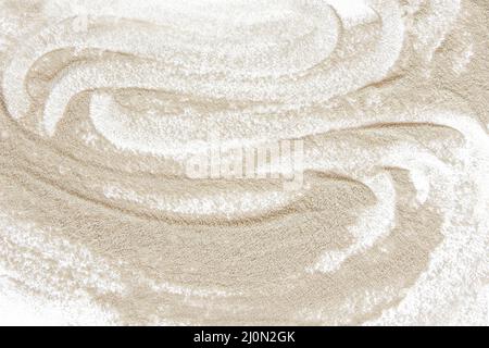 Astratto spiaggia sabbia vista dall'alto Foto Stock