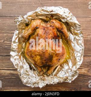 Foglio di pollo al forno Foto Stock