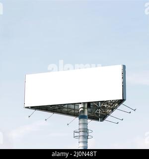 Cartellone triangolo vuoto Foto Stock